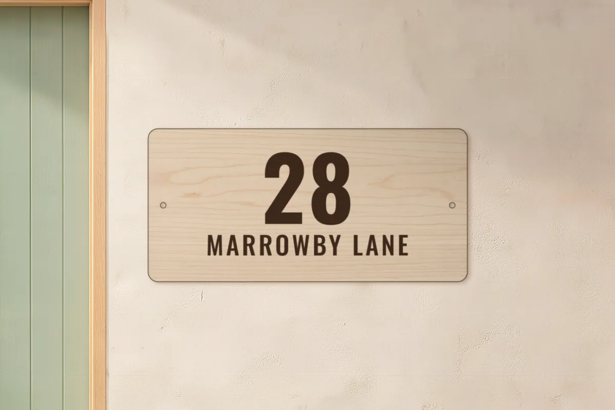 House number sign