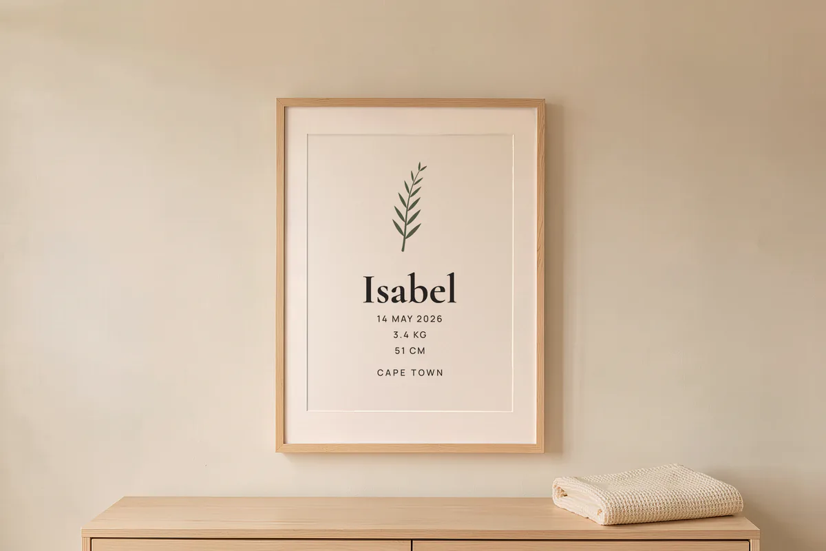 Birth stats print