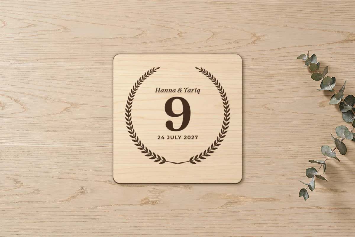 Wedding table number