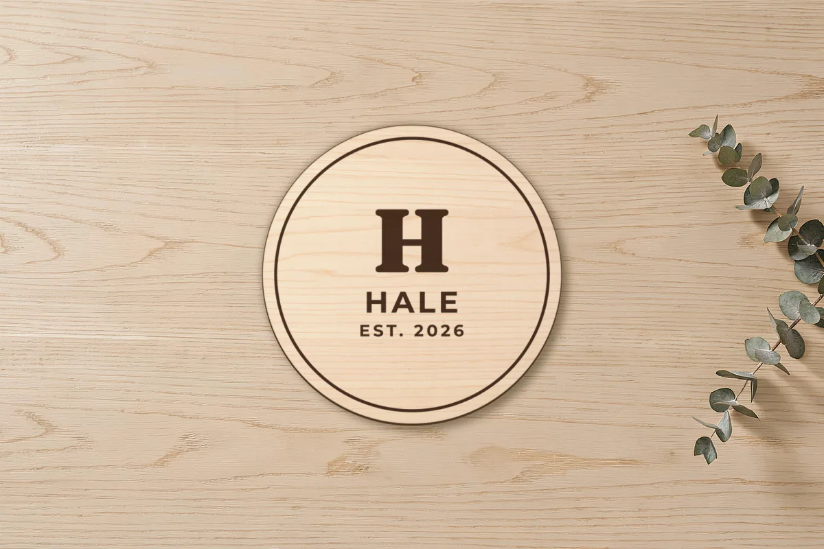 Monogram coaster