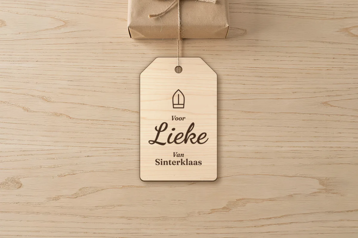 Sinterklaas cadeaulabel