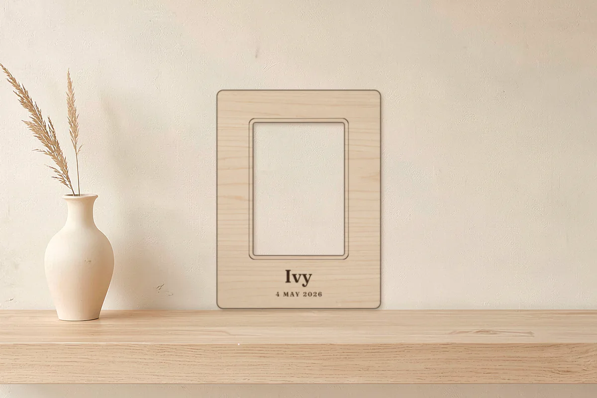 Photo frame with name