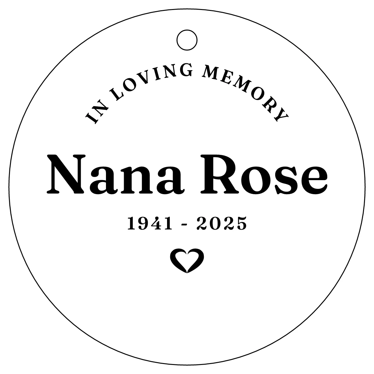 Memorial ornament as a flat design