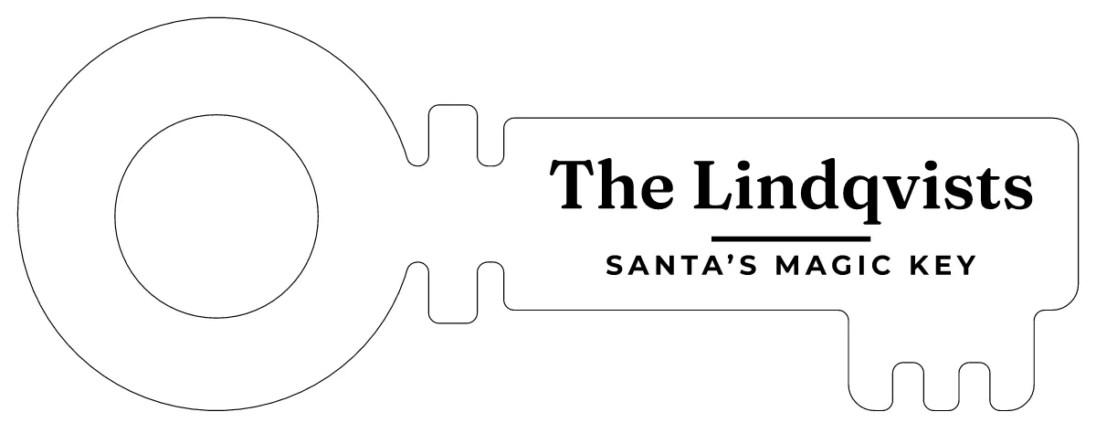 Magic key for Santa as a flat design